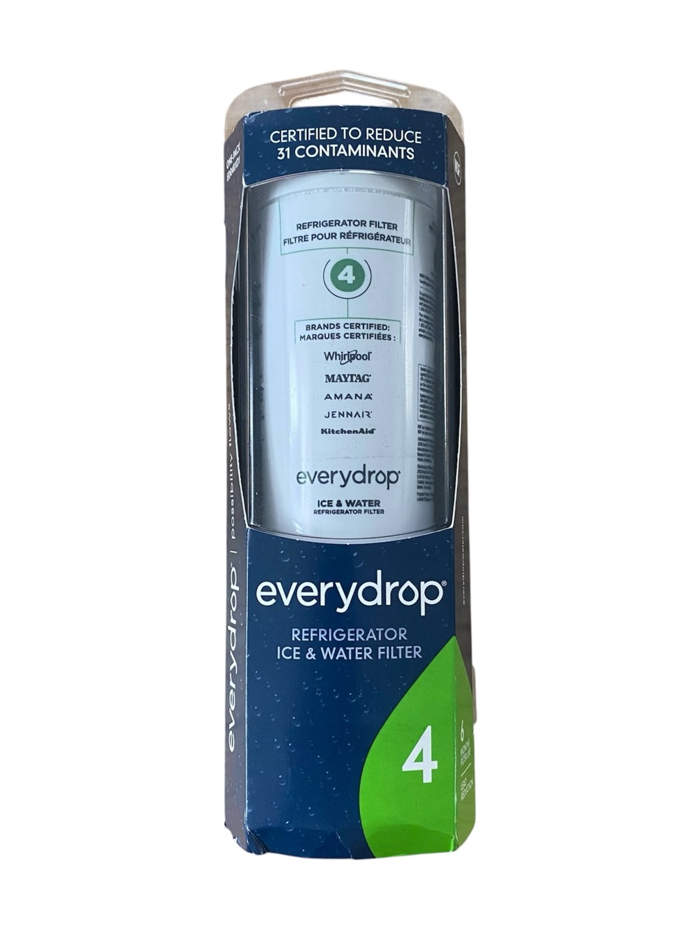 EveryDrop By Whirlpool Refrigerator Ice & Water Filter 4 EDR4RXD1